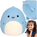 SQUISHMALLOWS FUZZAMALLOWS BŁĘKITNY REKIN DAVIE MASKOTKA PLUSZAK 30 cm