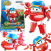 SUPER WINGS FLIP SAMOLOT TRANSFORMUJĄCY ROBOT 2w1 JEŹDZI ŚMIGŁA CZAPKA