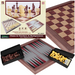 SZACHY MAGNETYCZNE GRA PLANSZOWA STRATEGICZNA 3w1 WARCABY BACKGAMMON