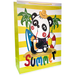 TORBA PREZENTOWA TOREBKA SUMMER PANDA  MEGA XXL SZEROKIE DNO 50x72x20 CM