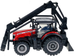 TRAKTOR METALOWY  MASSEY FERGUSON 6740S ŁADOWARKA Z NAPĘDEM MODEL BBURAGO