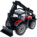 TRAKTOR METALOWY  MASSEY FERGUSON 6740S ŁADOWARKA Z NAPĘDEM MODEL BBURAGO